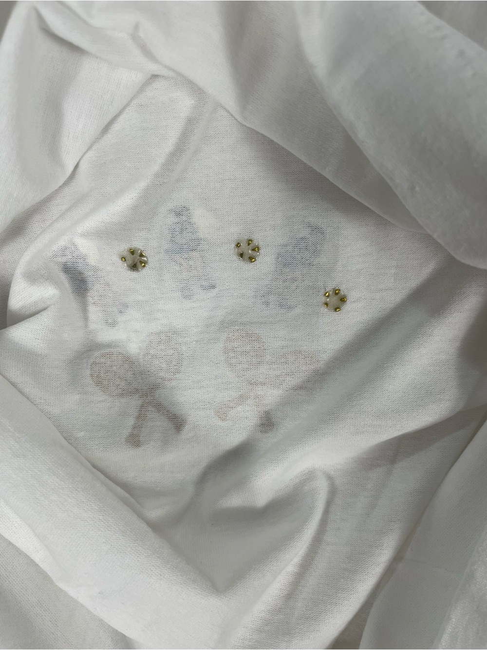 Vintage Screen Stars Best Tennis embellished bejewelled White T shirt Sz XXL - Picture 7 of 9
